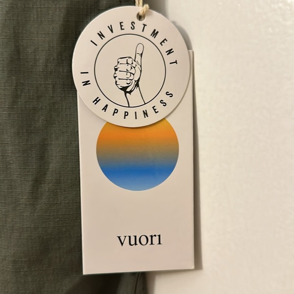 Vuori Ripstop Pants cropped in Army Green Size Small NWT BRAND NEW - Picture 2 of 4